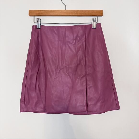 NWT Anthropologie Maeve Faux Leather Skirt - Picture 1 of 6